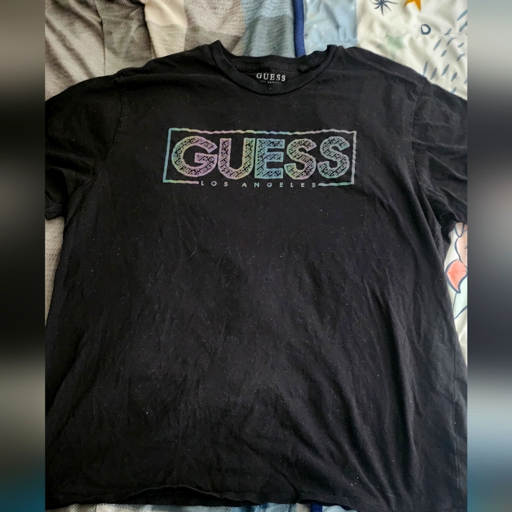 Guess Reflective Black Shirt